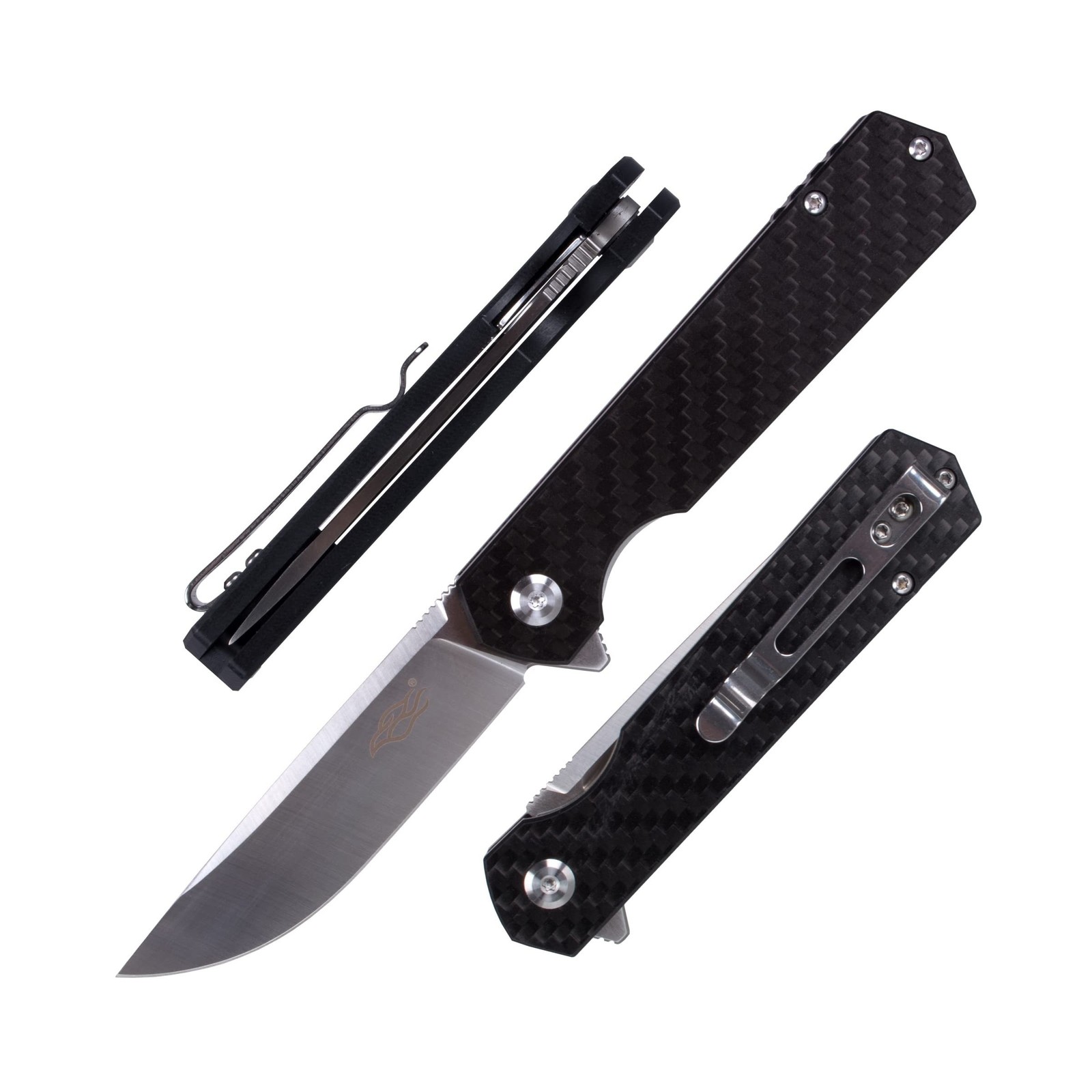 Firebird GANZO FH11S-CF Pocket Folding Knife, 3.07" D2 Steel Blade Carbon Fib...