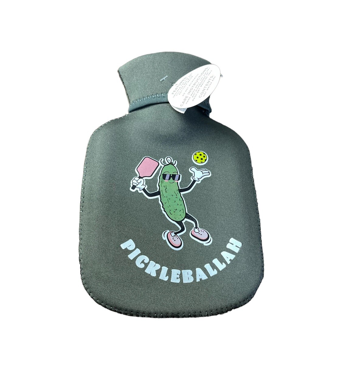 PickleBall Pickleballah Neoprene Hot Water Bottle For Injuries Cramps NEW