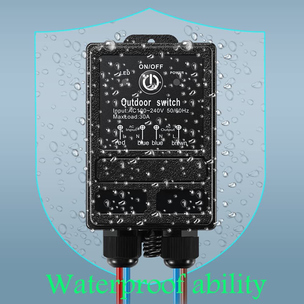 Waterproof Remote Control Relay Switch 328ft Long Range Wireless Remote Switc...