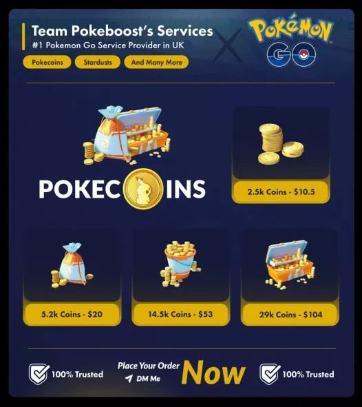 Pokemon Go Coins 5,200 Pokecoins/FAST/READ DESCRIPTION