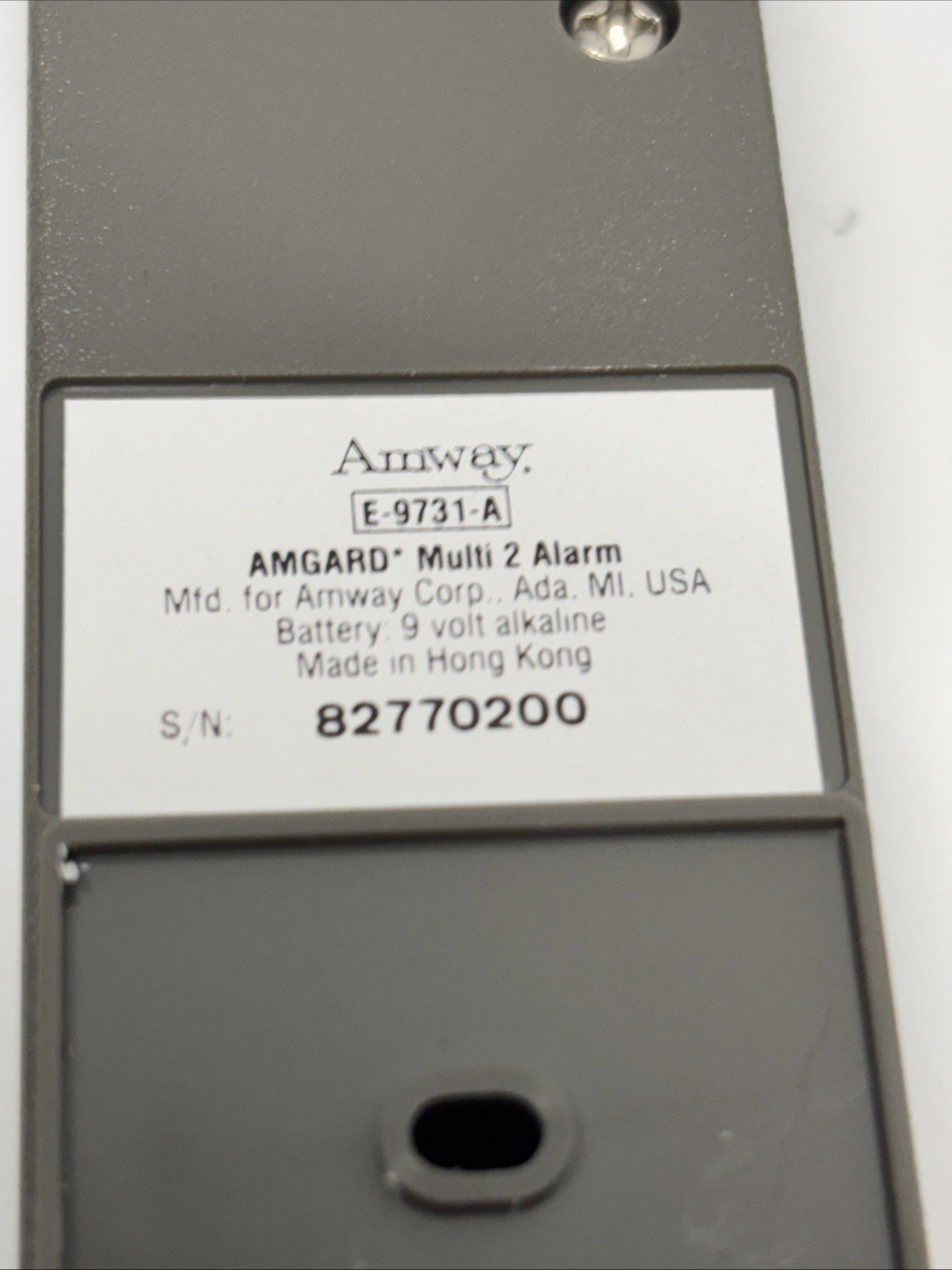 Amway AMGARD Multi 2 Entry Protection Device Alarm E-9731-A