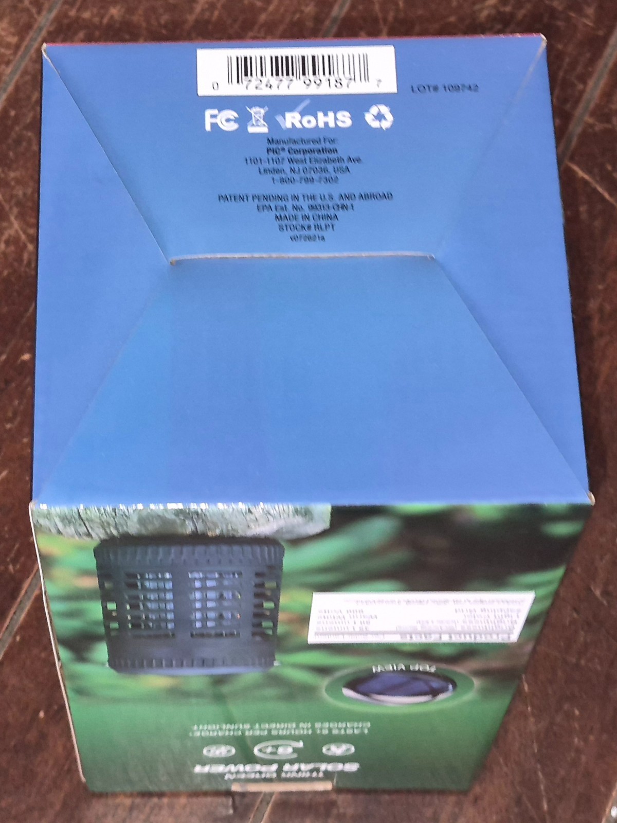 Portable Insect Killer *Solar* Lantern with LED Flame Effect #109685