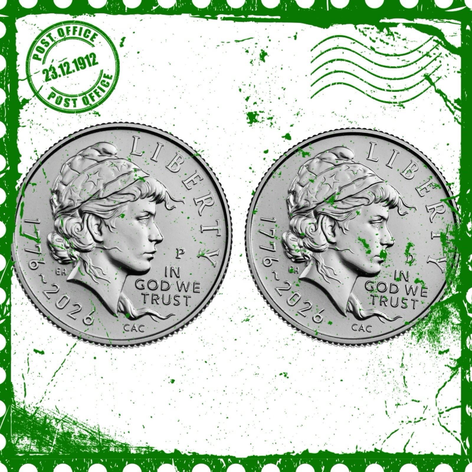 2026 Emerging Liberty Dime P & D ~ Uncirculated ~ Two Coin Set