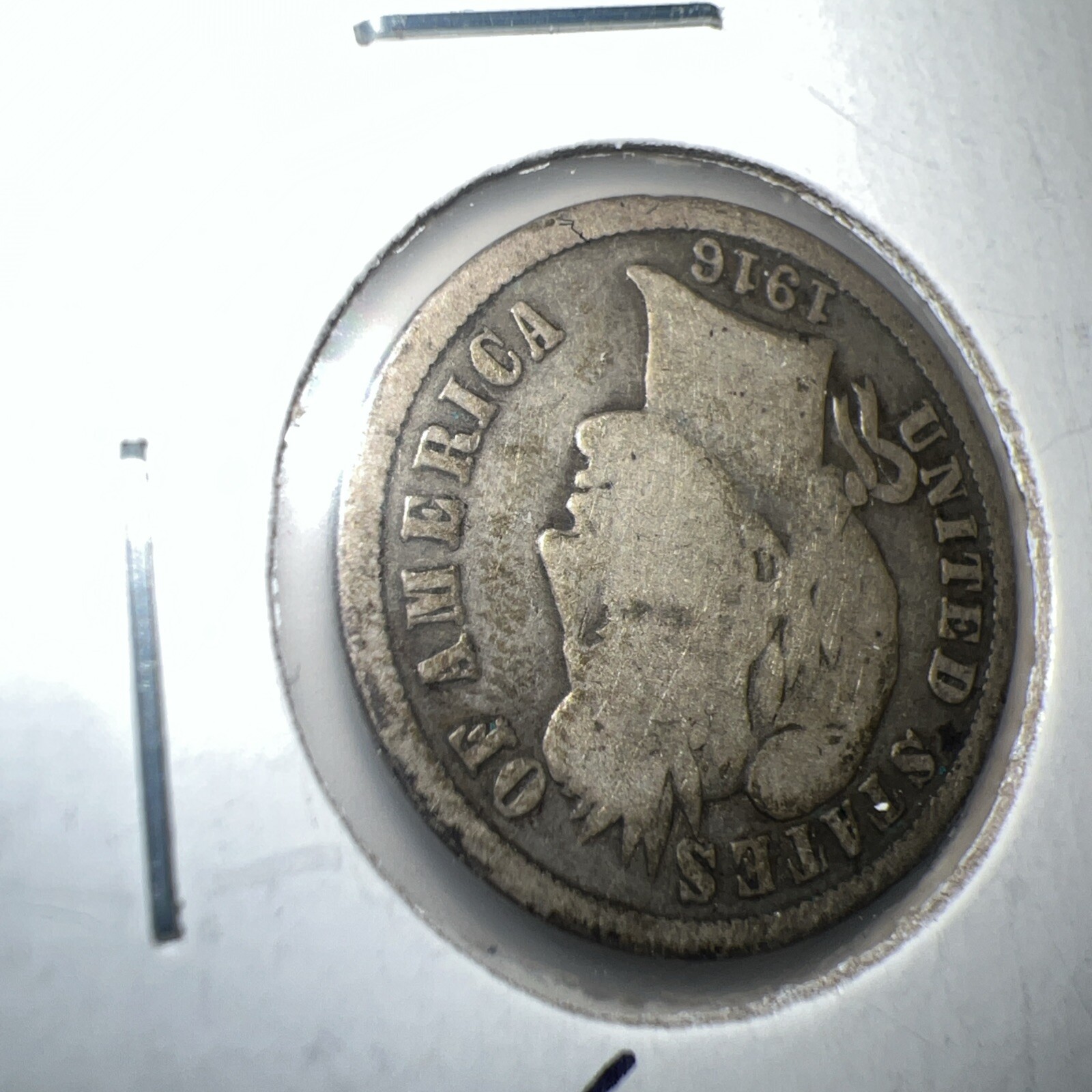 1916 Barber Dime (P) No Mint Mark