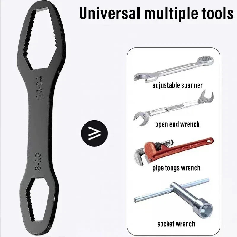 8-24mm Universal Torx Wrench Self-tightening Adjustable Both Ends Spanner Tools.