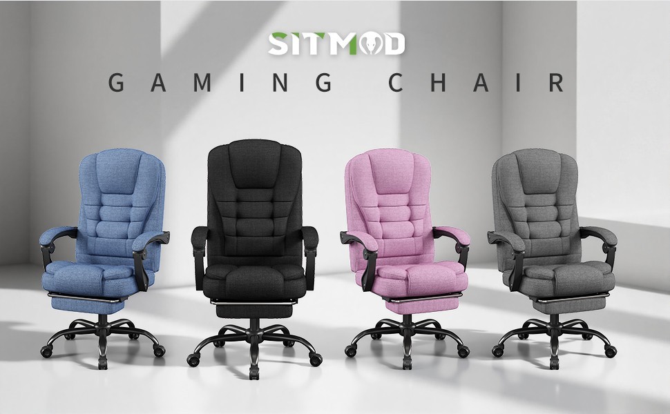 Fabric Office Task Chair Computer Ergonomic Desk Chair High Back Executive ChaIr