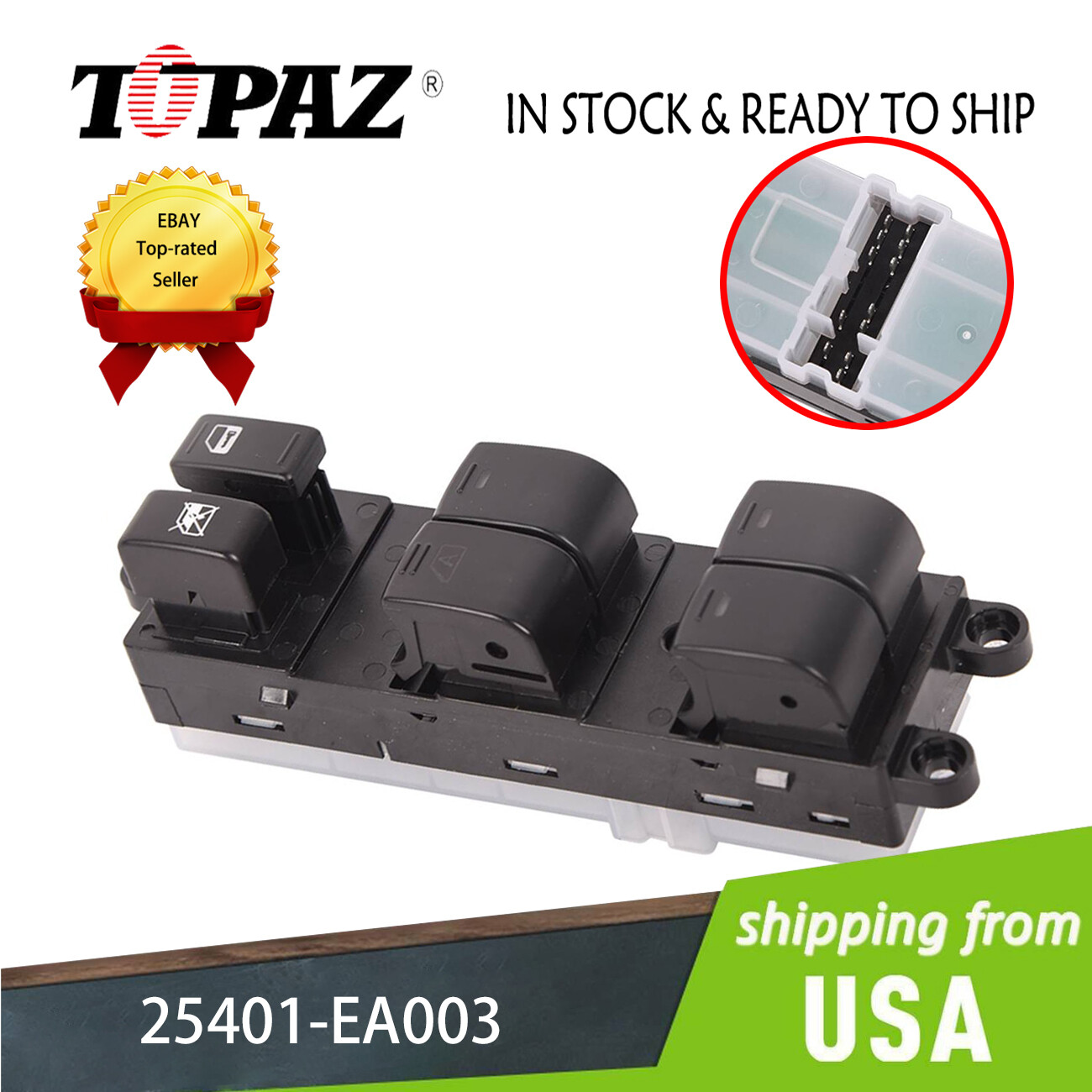 Fits For Nissan Xterra Frontier 2005-2012 Master Power Window Control Switch