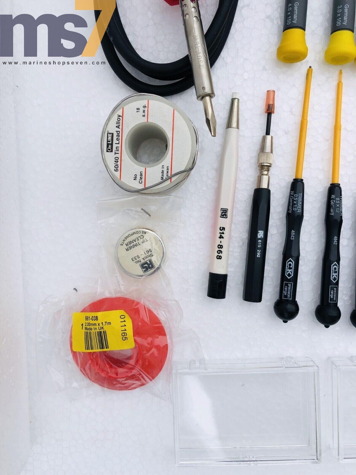RS COMPONENTS ELECTRO-MECHANICAL TOOL KIT WITH ACCESSORIES AS SHOWN #NEW