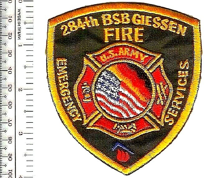 US Army Germany 284th BSB Giessen Fire & Emergency Services Army NO TARIFF
