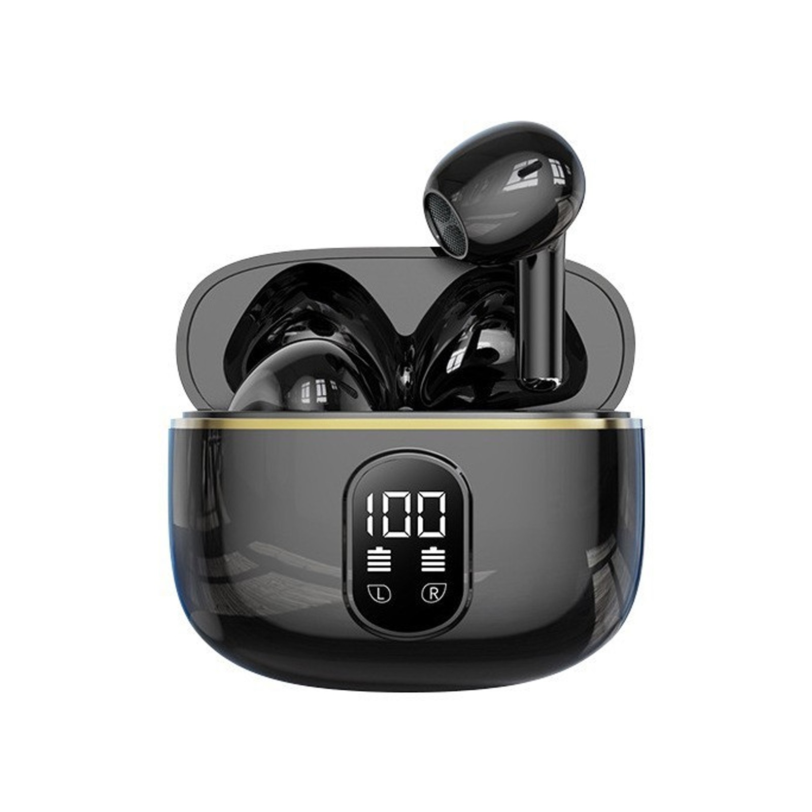 Bluetooth 5.3 Wireless Earbuds LED Display HiFi Sound IPX5 Waterproof Type-C