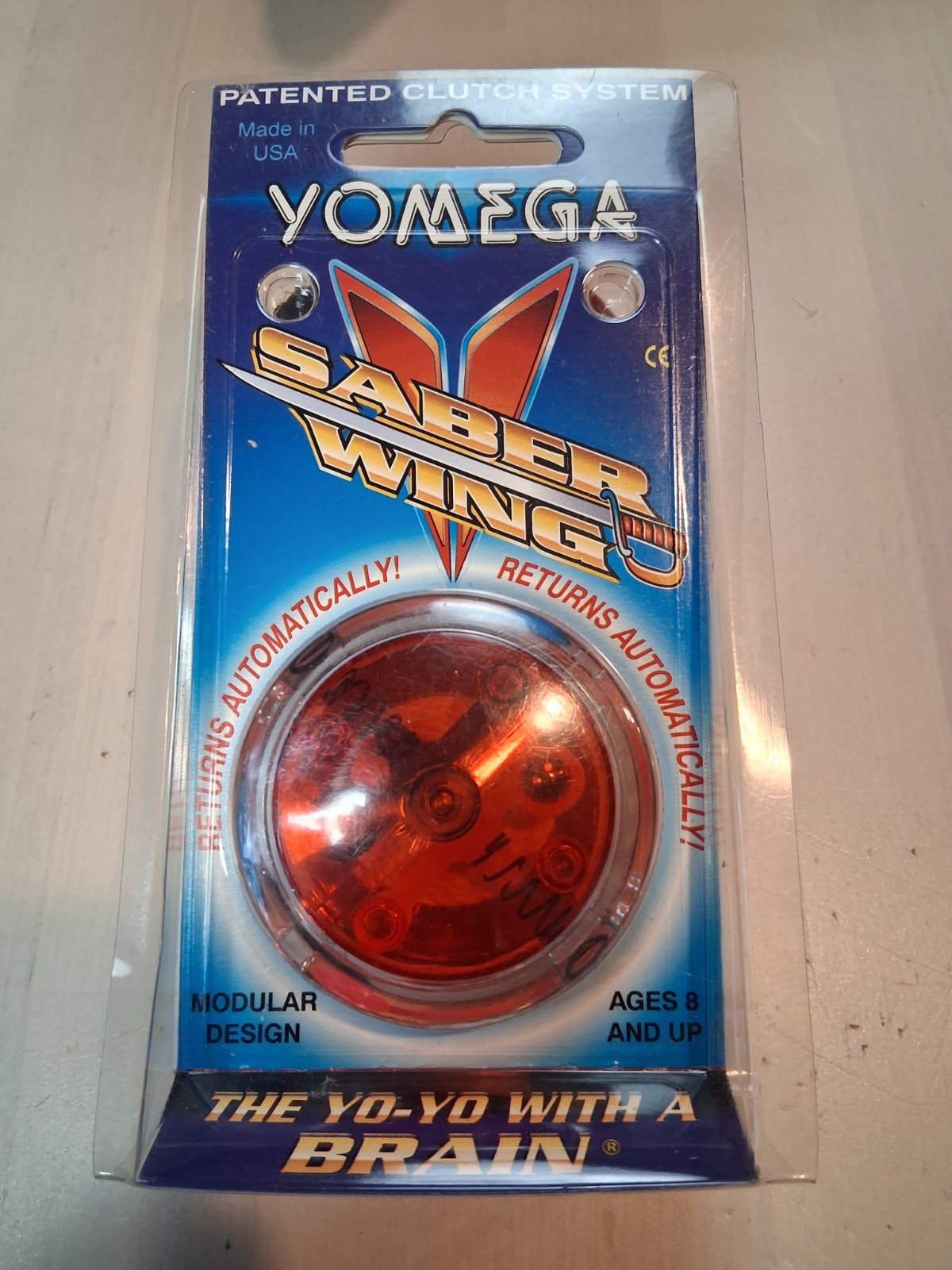 Vintage 1997 Yomega Saber Wing RED Yo-Yo Made In USA NEW
