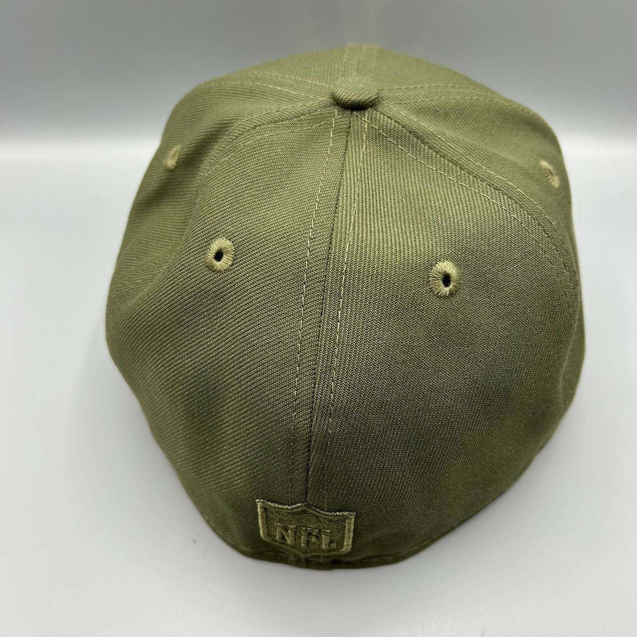 Las Vegas Raiders Hat Men 7 1/8 Green Embroidered 59Fifty New Era Fitted Cap New