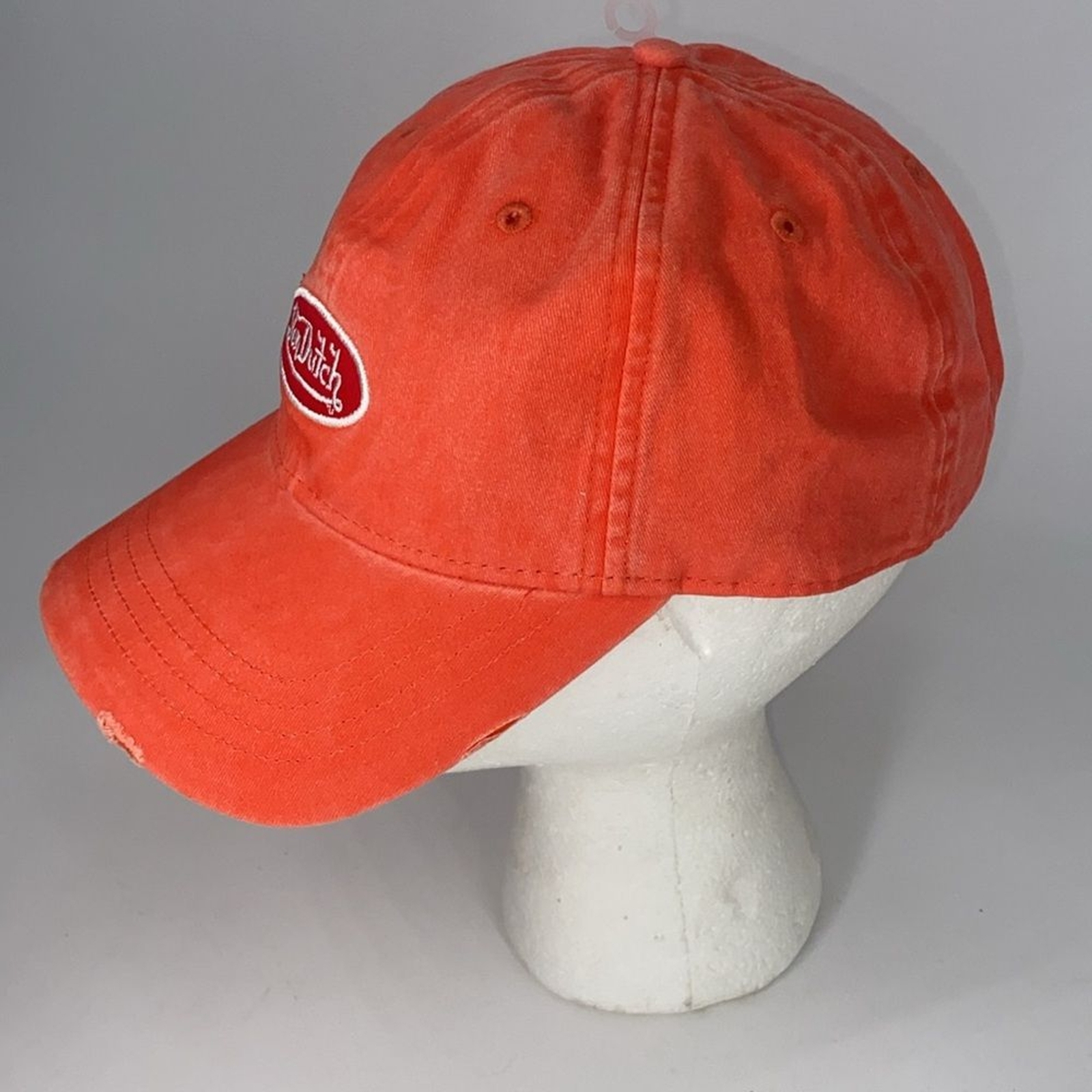 Von Dutch Twill Dad Cap Orange Strapback NWT Adjustable Baseball Hat