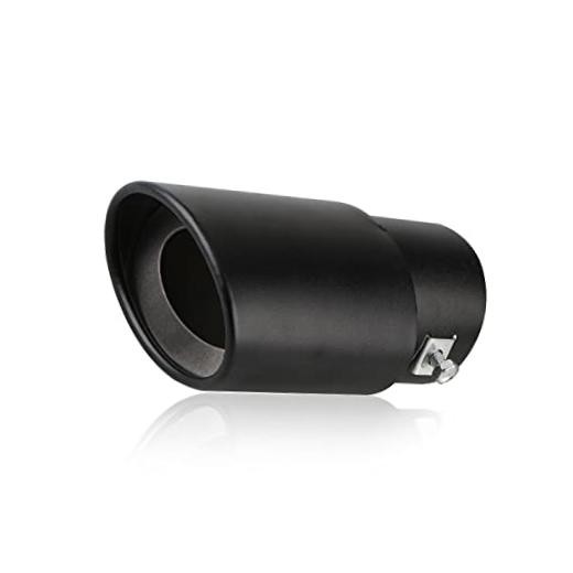 1 PC 2.5 Inch Inlet Exhaust Tip, 3.3" Outlet 5.7" Overall Length, Straight #1PC