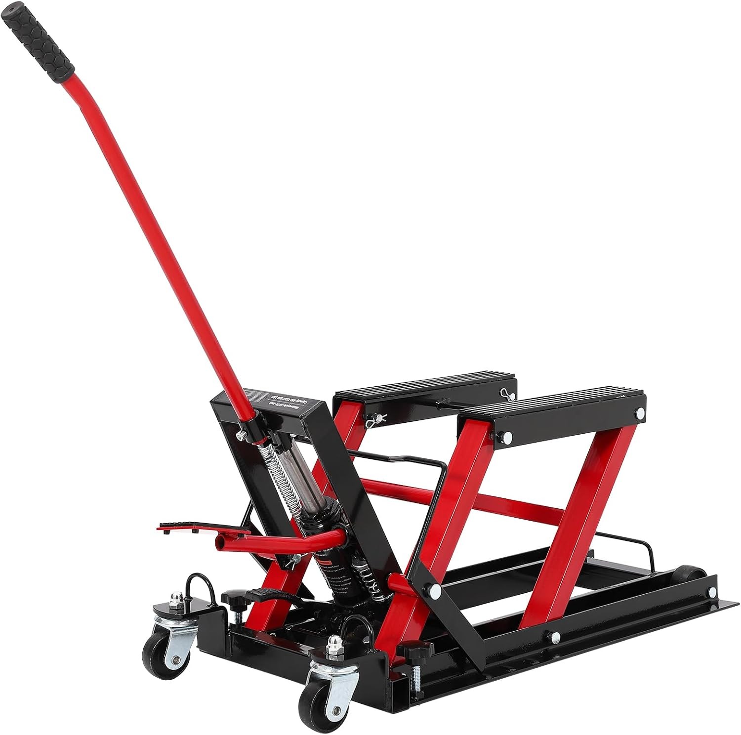 Motorcycle ATV Hydraulic Scissor Lift Jack Stand 1500lbs Dirt Street Bike Hoist