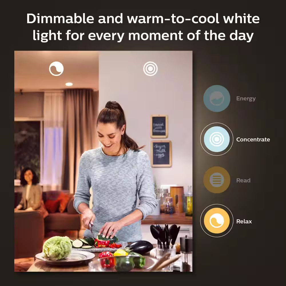 85-Watt Equivalent BR30 Smart LED Color Changing Light Bulb with Bluetooth (4-Pa