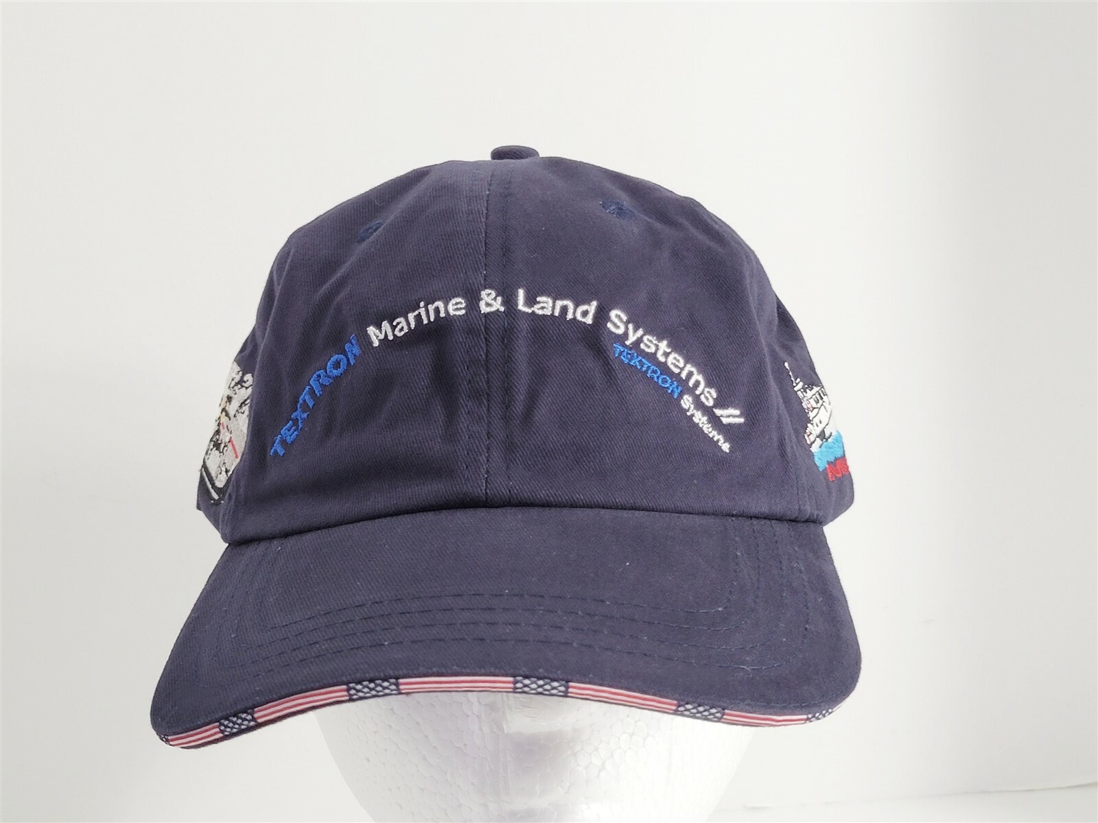 Textron Marine & Land Systems Blue Ball Cap Hat Embroidered Adjustable