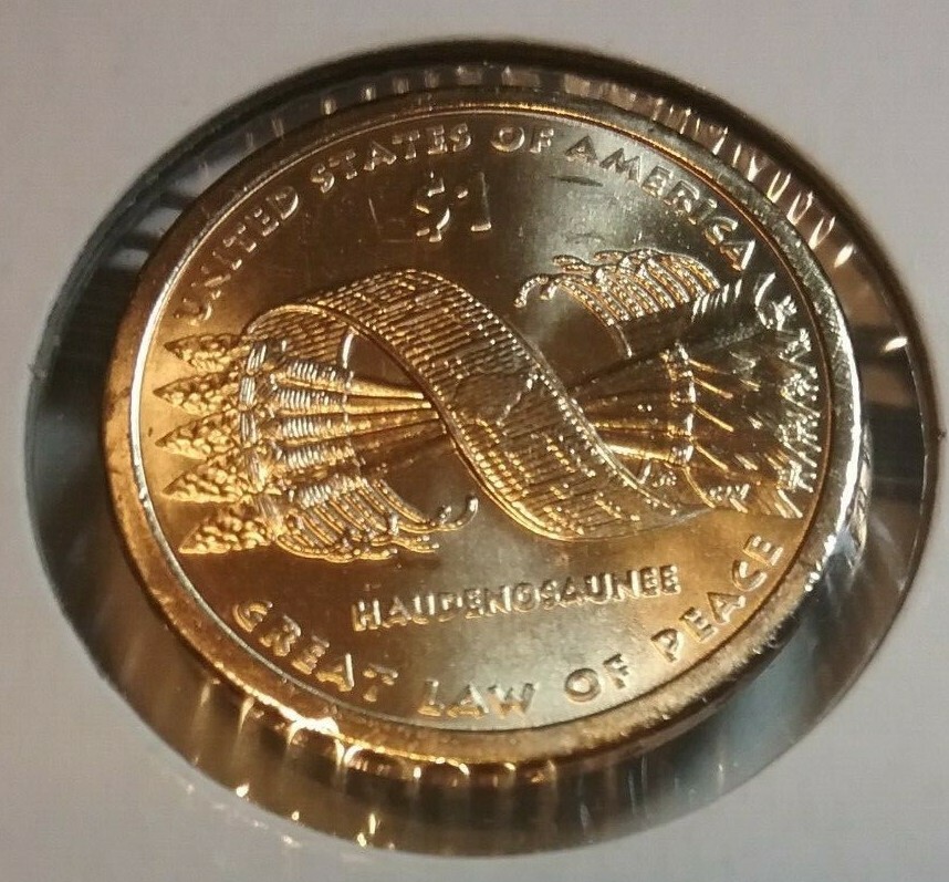 2010 Native American Sacagawea P&D Dollars -BU- Uncirculated- Great Law of Peace