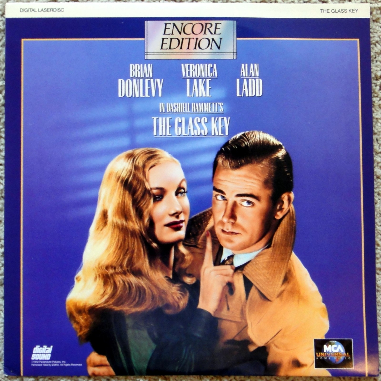 Various Artists, Dashiell Hammett's The Glass Key, Laser Disc