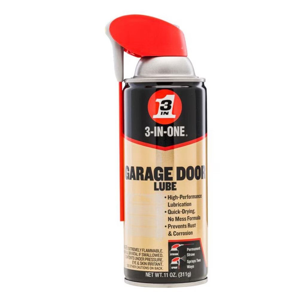 3-IN-ONE Professional Garage Door Lubricant Smart Straw Sprays 2 Ways, 11 oz.
