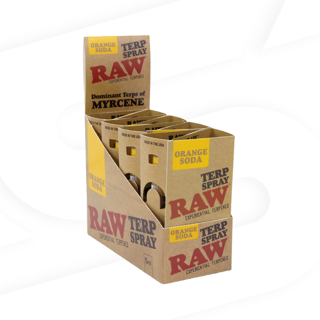 RAW Spray Orange Soda- Full Box (8 Units)