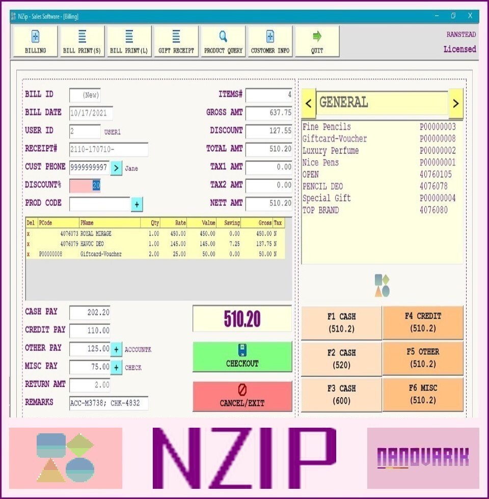 NZIP Inventory POS Software - Retail Point of Sale