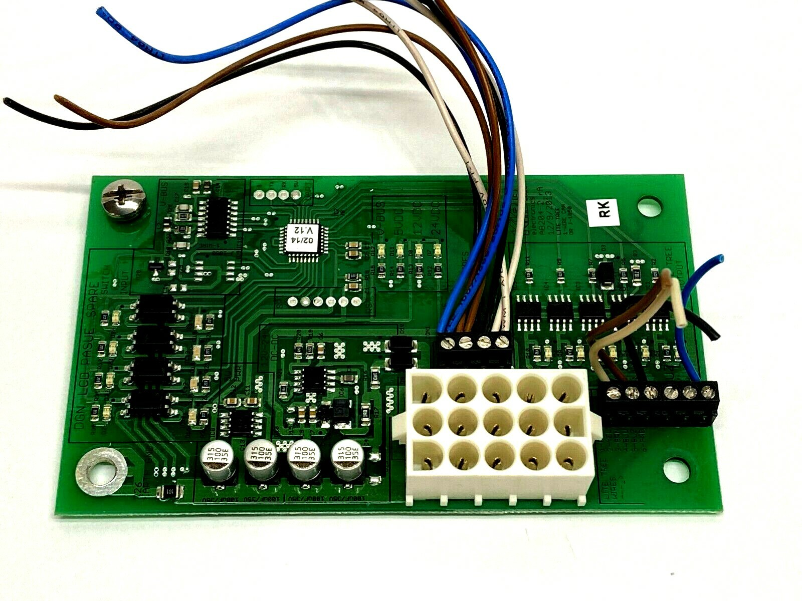 KIB Enterprises AB204-2 12-24VDC 15 Pin 6 Wire 3 Wire Circuit Board