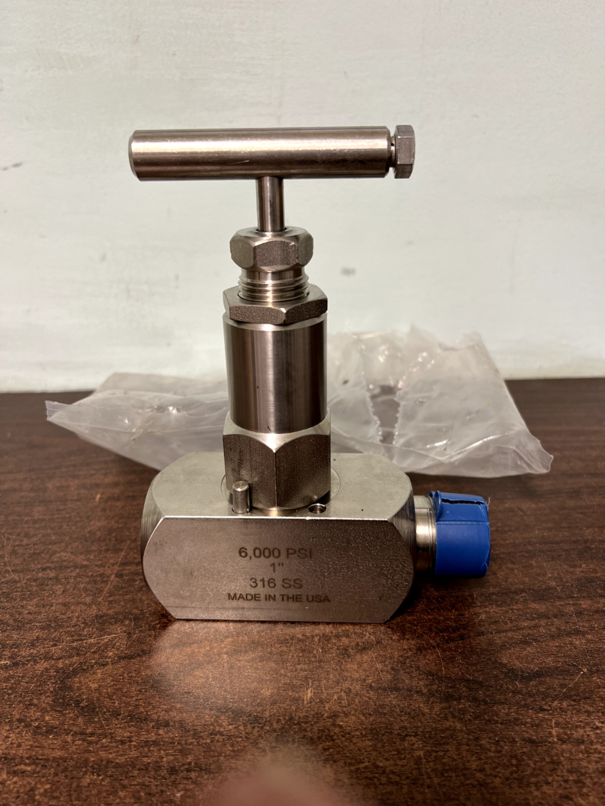 DRAGON Z10P551514353D01/18  1" 316 SS STAINLESS STEEL NEEDLE VALVE NEW 6000 PSI