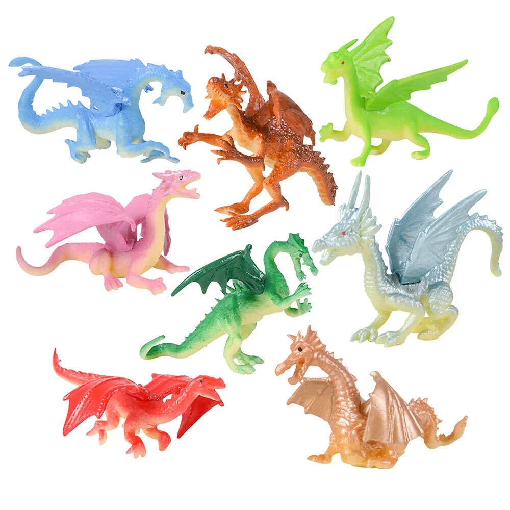 Rhode Island Novelty - DRAGON MINI FIGURES [1 Dozen Bag] (2 inch) - New