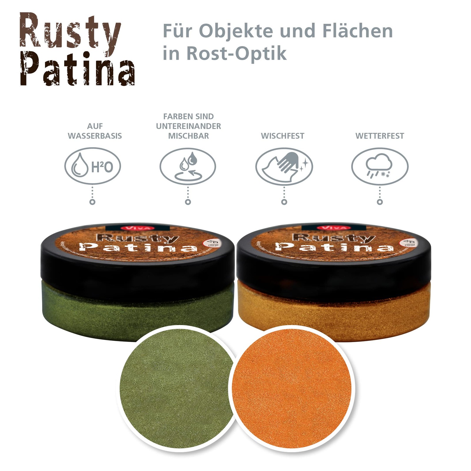 Viva Decor Rusty Patina, 50ml 50ml, Orange