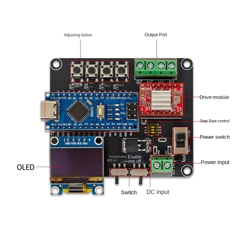 Precise Engineered Stepper Motor Driver Board for Automation Engineers Students,