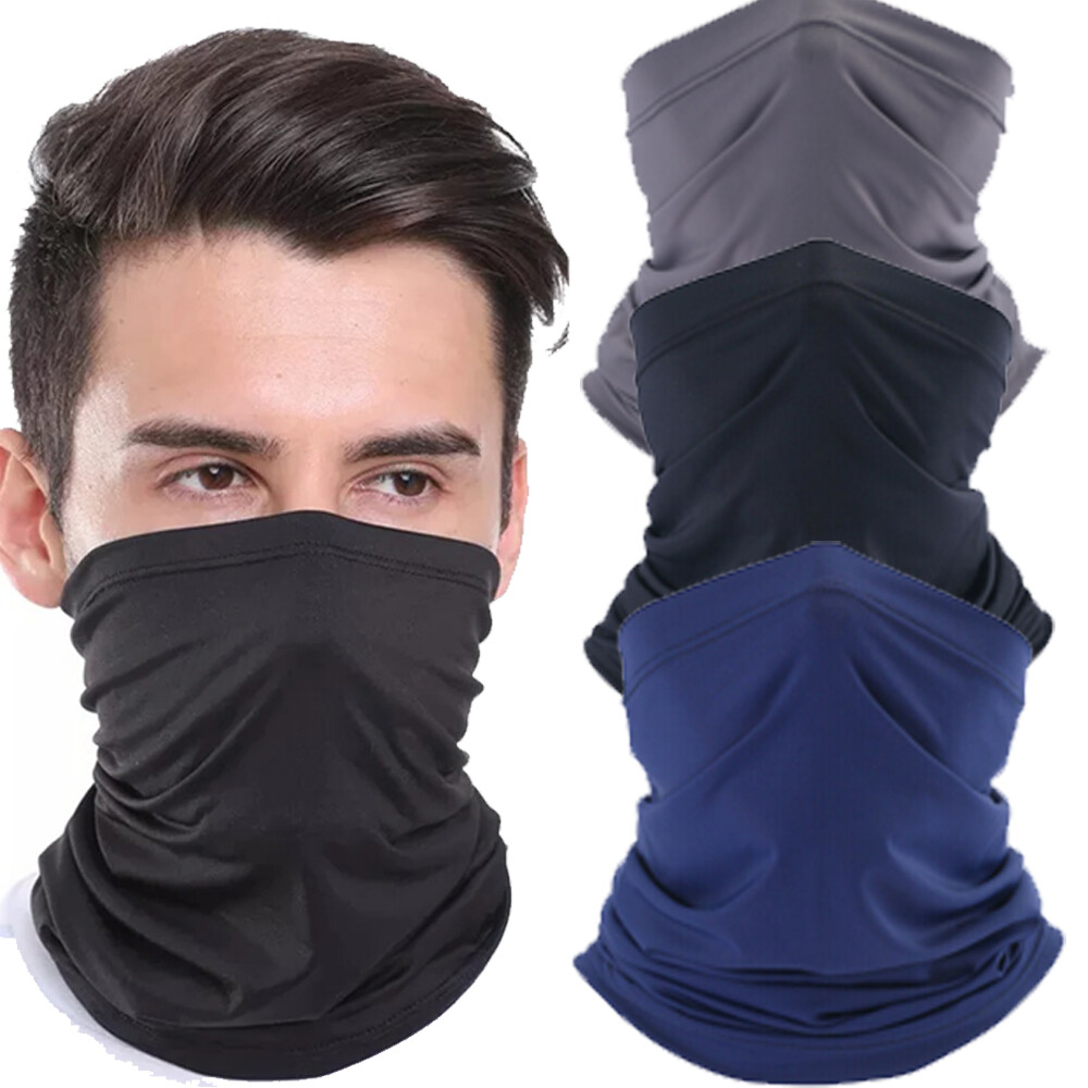 Half Face Mask Neck Gaiter Summer Cooling Turban Neck Scarf for Fishing Cycling