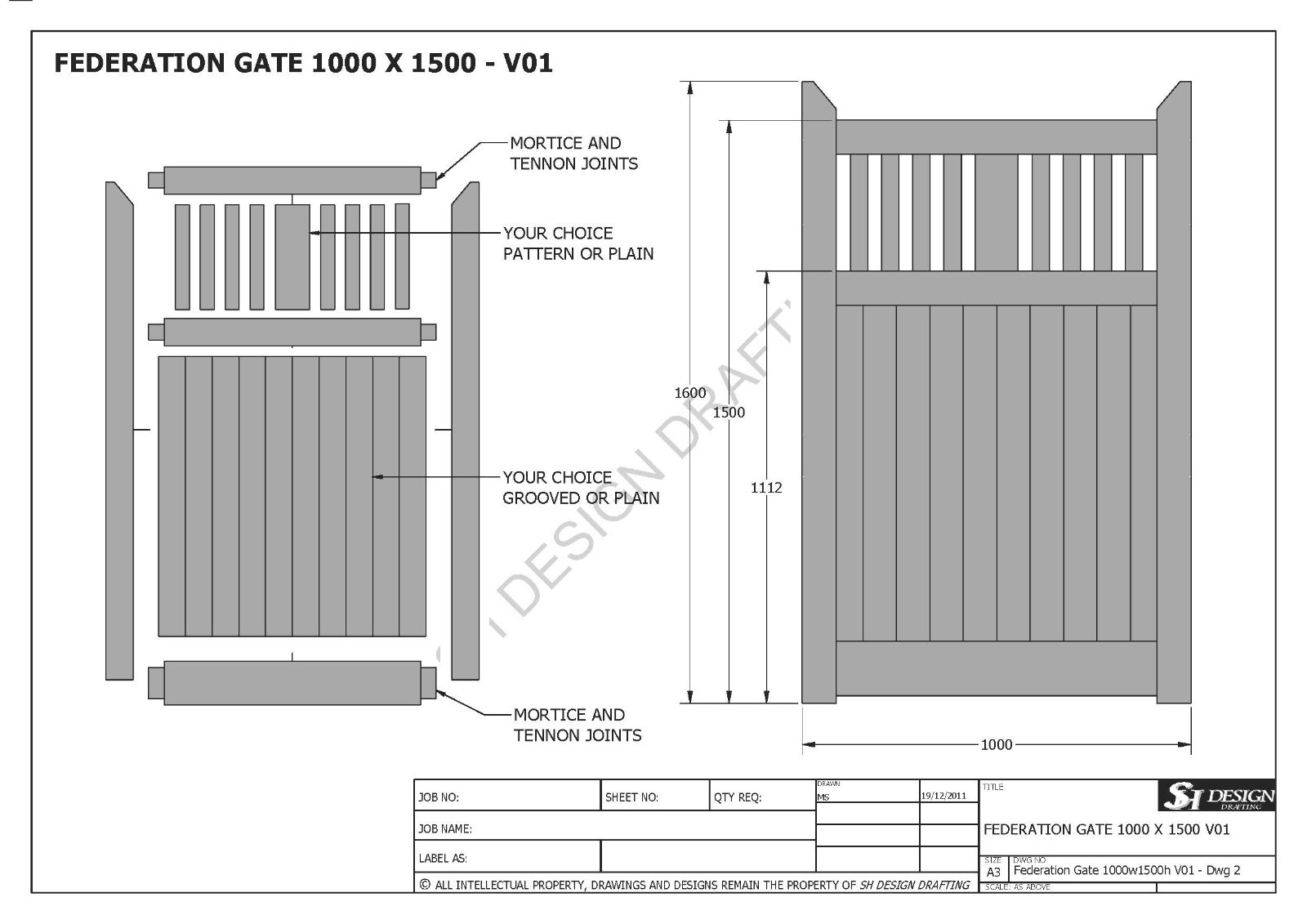 SINGLE & DOUBLE TIMBER GATE "BUILDING PLANS" - MANY SIZES - Make ur Own & Save $
