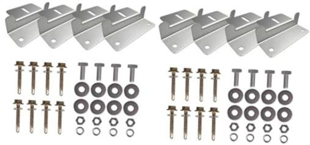 2 Sets Solar Panel Mounting Z Brackets Lightweight Aluminum 2 Sets Z Bracket