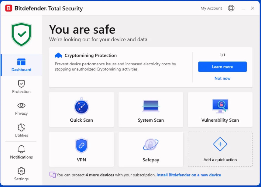 Bitdefender Total Security 2026 - 1 Year 5 Devices (LATEST VERSION) USA ONLY