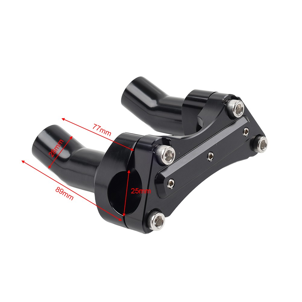 3.5" Handlebar Riser & Top Clamp For Harley Fat Boy Heritage Softail FXST FLSTN