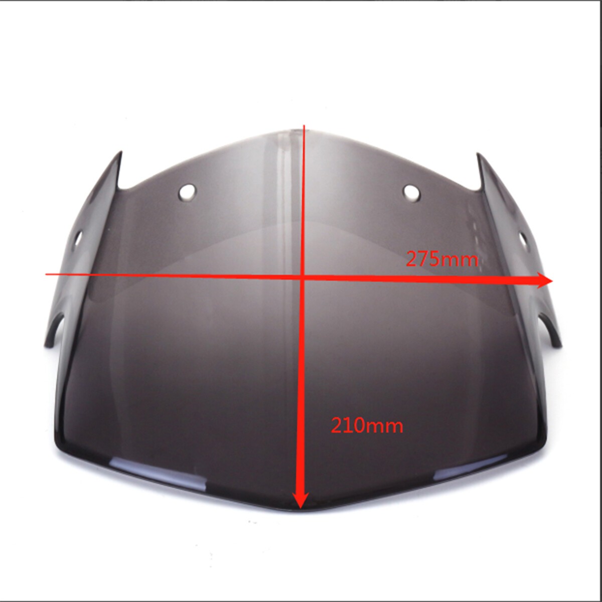 Front Headlight Windshield Screen Windscreen Brown For Yamaha YBR 125 2014-2017