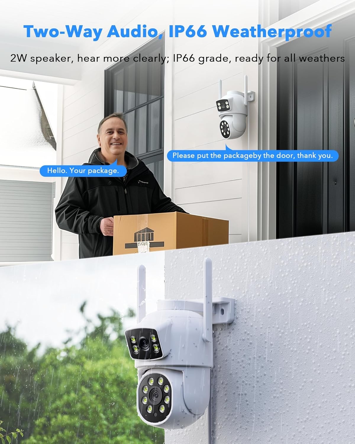 4MP Wireless CCTV Camera Security System Auto Track PTZ WiFi Surveillance Camera
