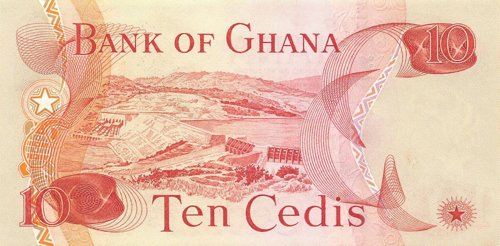 Ghana * 10  Cedis  2.1.1978 Series Z/1 *Replacement ? Uncirculated Banknote G 17