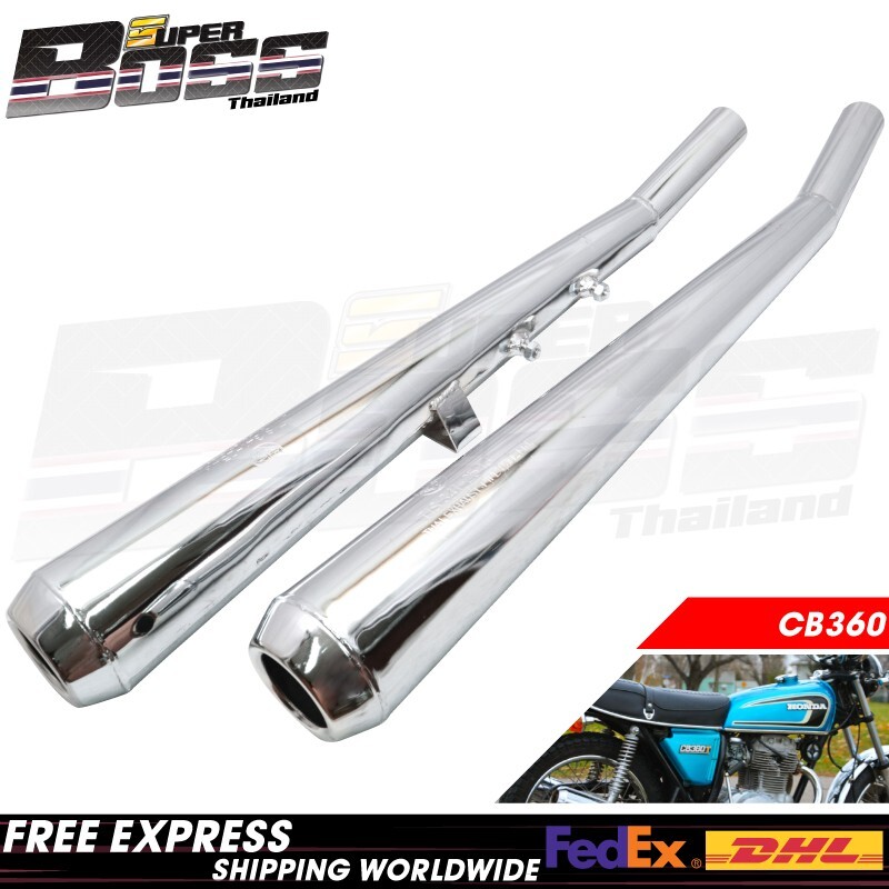 Exhaust Muffler Set For HONDA CB360 ***PT Style***