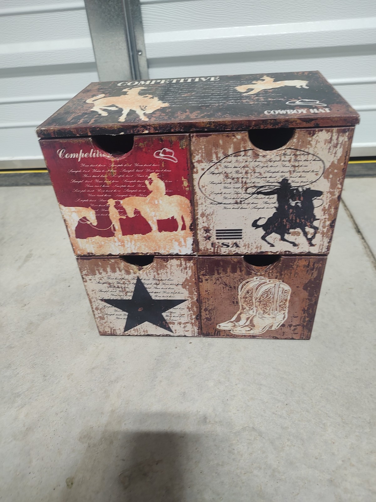 Cowboy 4 Drawer Box