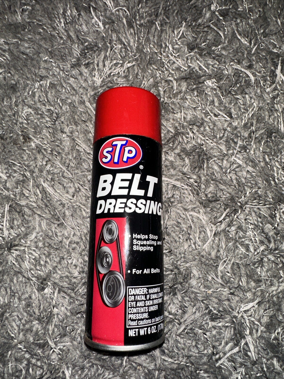 Vintage STP Belt Dressing Eliminates Squealing & Slipping For All Belts 6 oz