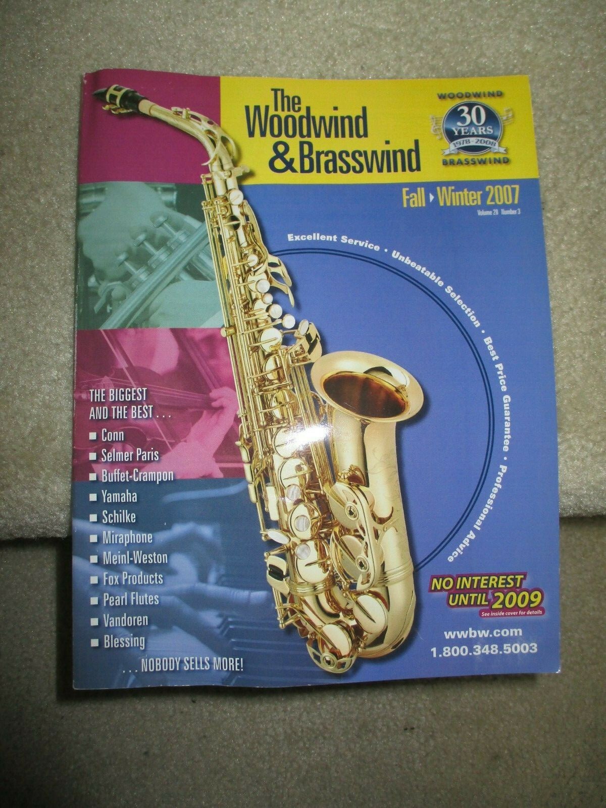 The Woodwind & Brass Catalogue-Fall/Winter 2007,very clean,240 pages