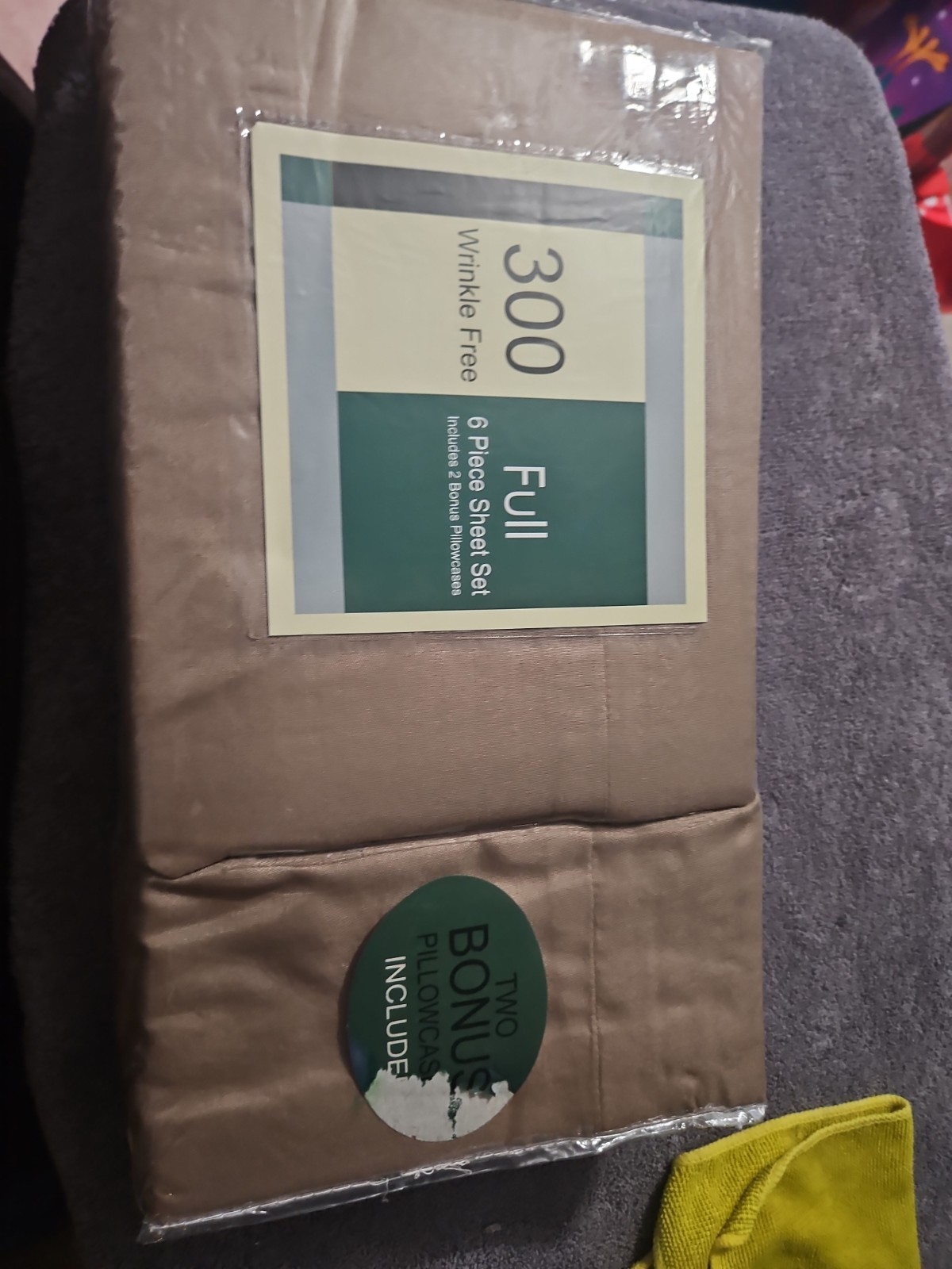 SAM SALEM & SON. 300 6PC SHEET SET. 2 Bonus Pillowcases (FULL) 100% Polyester