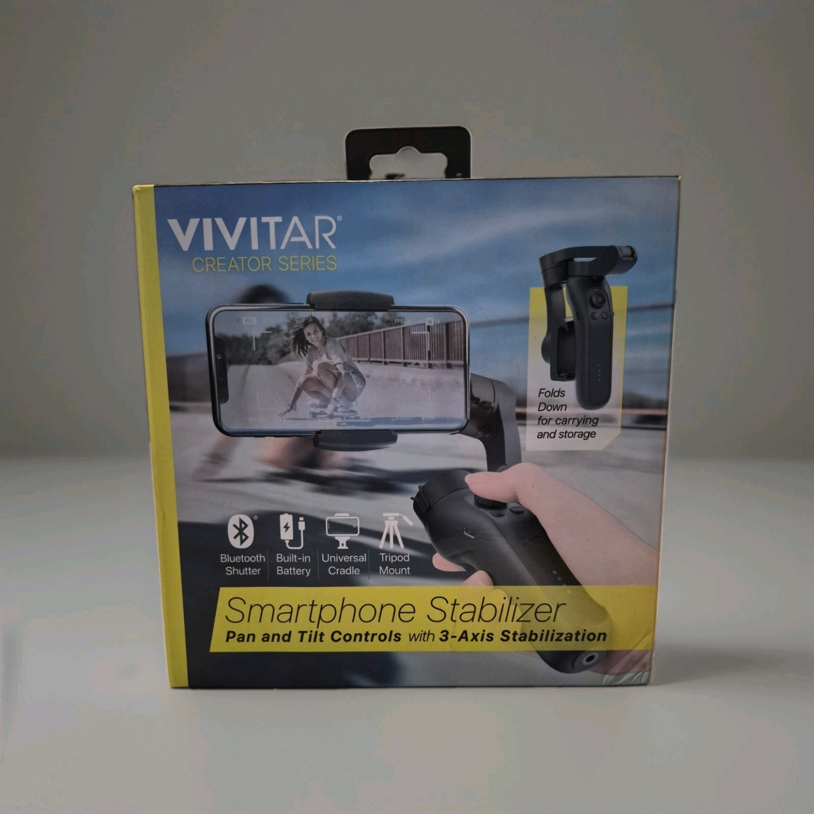 Vivitar Creator Series Smartphone Stabilizer 3-Axis Gimbal Bluetooth New