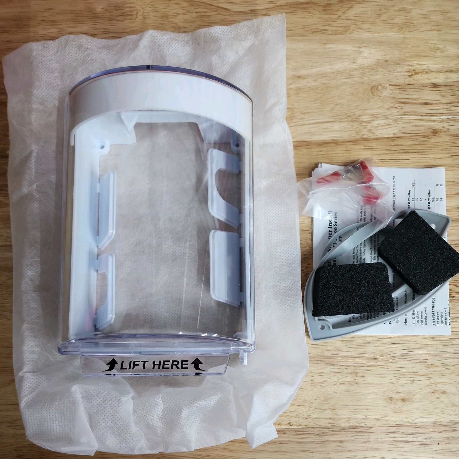 STI-13210NW Universal Stopper Polycarbonate Protective Cover Surface Mount