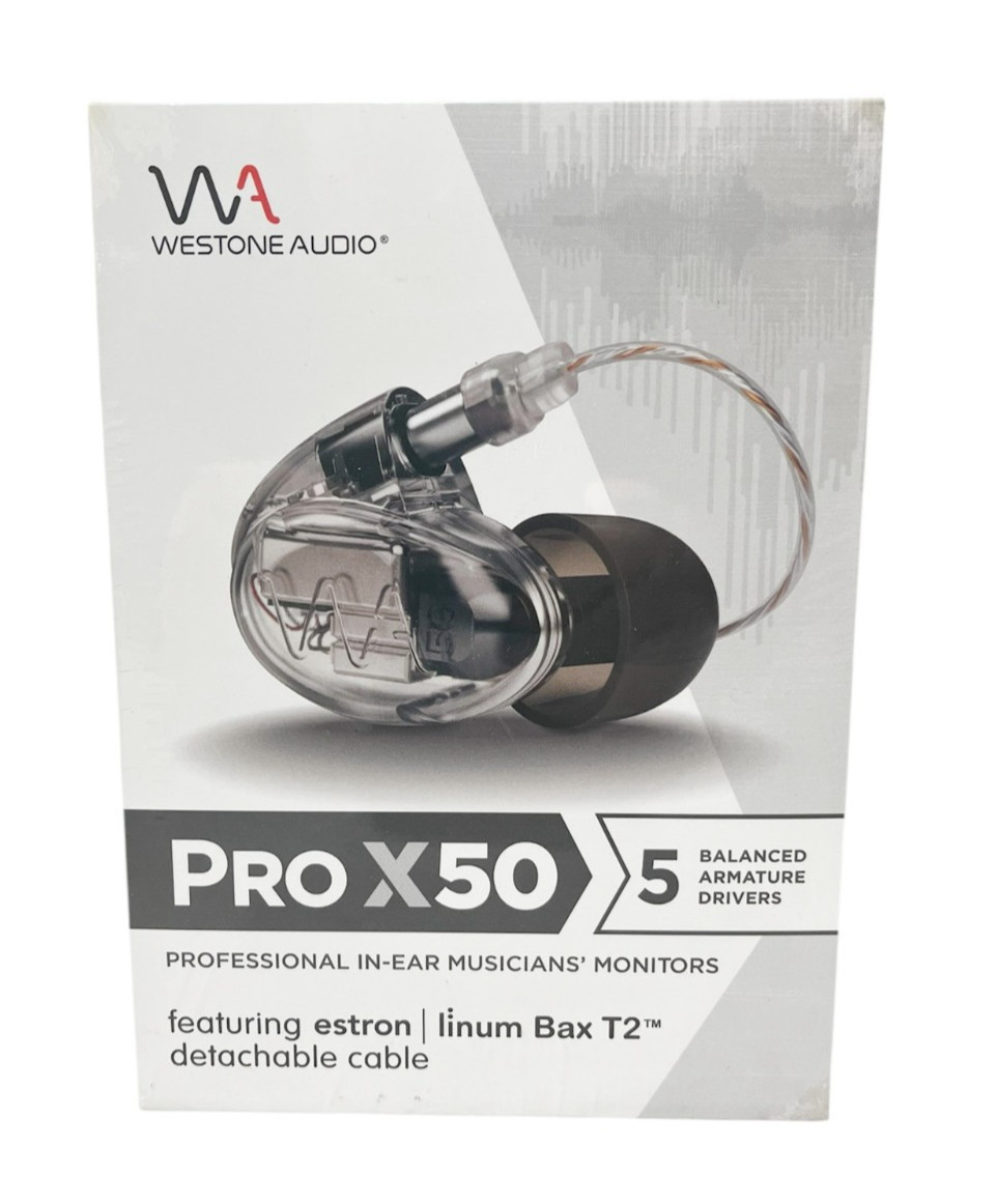 Westone Audio Pro X50 Earphones Five-Driver Noise Isolating In-Ear Monitor Wired