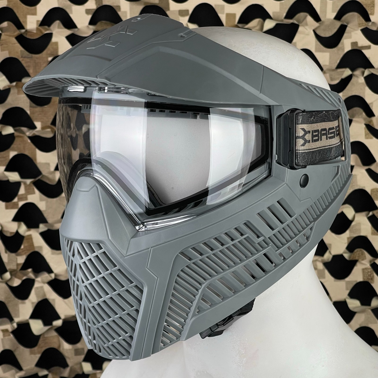 NEW Base GS-O Paintball Mask - Grey