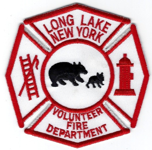 NEW YORK - Long Lake Fire Dept. *Old Style* - [ Maltese Style Shoulder Patch ]
