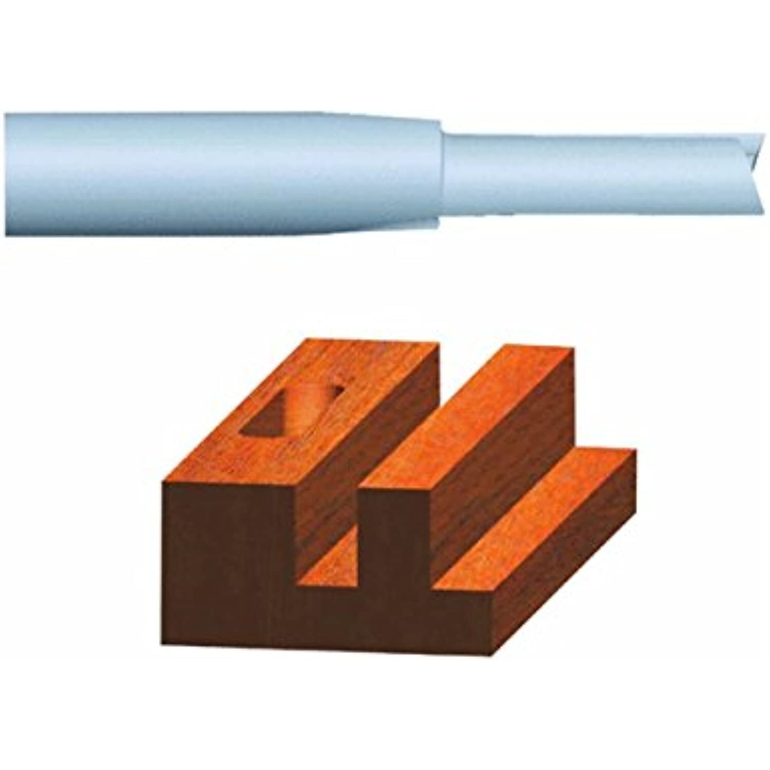 Vermont American 23107 1/2-by-1-1/4-Inch Carbide Tipped Straight Router Bit,